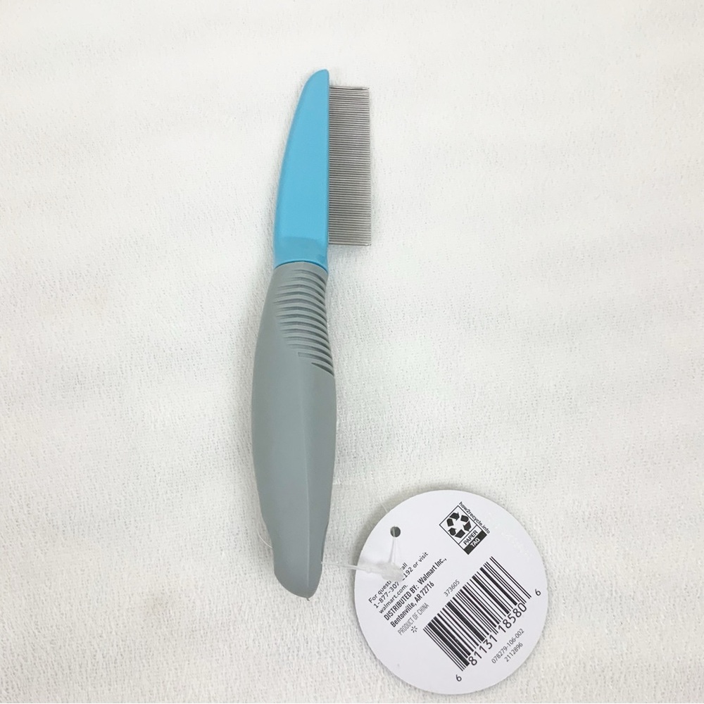 Vibrant Life Flea Comb Dogs Cats Medium To Long Coats Grooming Blue - Picture 5 of 7
